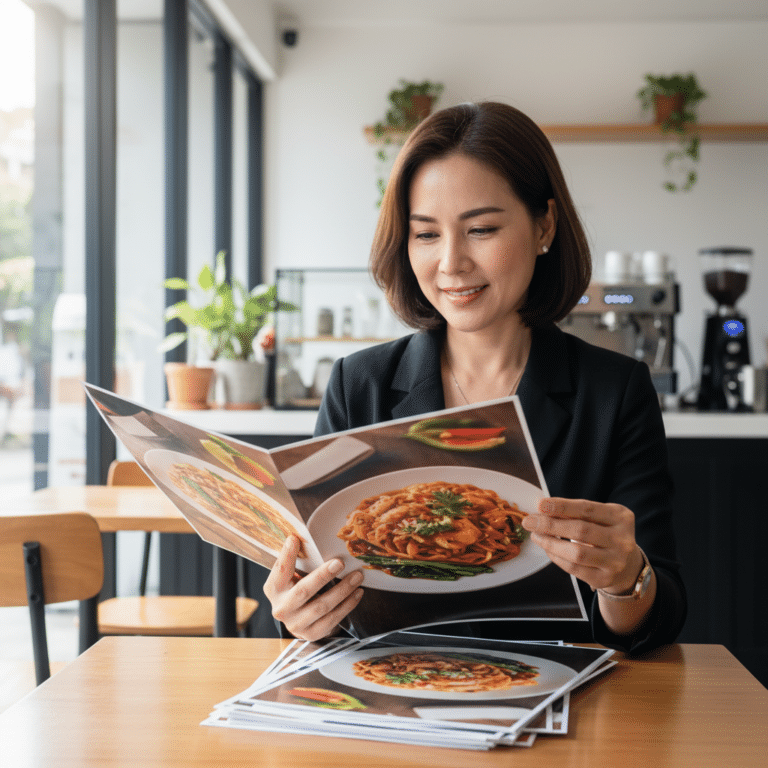 ออกแบบเมนูร้านอาหารให้ปัง! เคล็ดลับเพิ่มยอดขายฉบับ SME