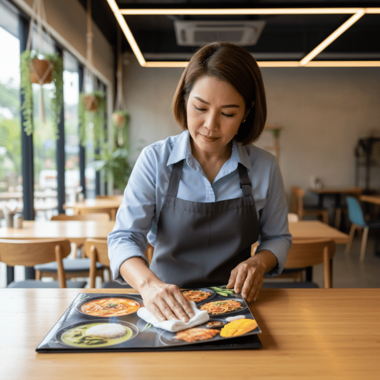 ทริคดูแลเมนูอาหารให้สีสดทนน้ำ ยืดอายุการใช้งานเซฟงบร้าน