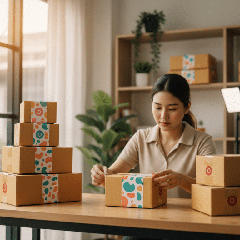 เทคนิคทำสติ๊กเกอร์ติดกล่องพัสดุ สร้าง Unboxing Experience