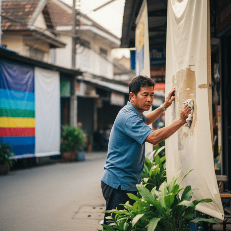ทริคดูแลป้ายโฆษณาและป้ายไวนิลให้สีสดทนทาน ยืดอายุการใช้งาน