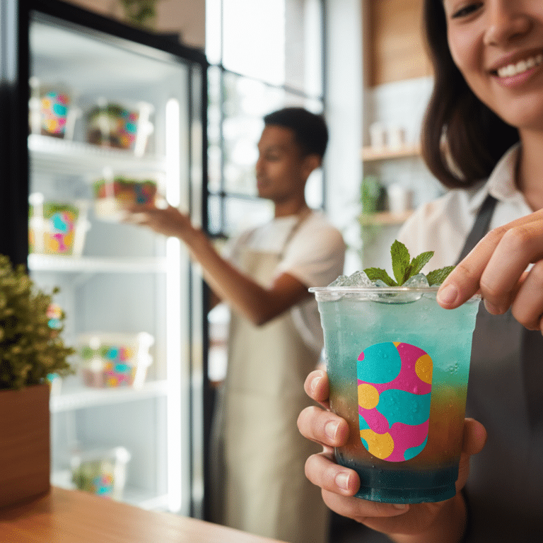 สติ๊กเกอร์ฉลากสินค้ากันน้ำ ไอเทมเด็ดร้านคาเฟ่-อาหารต้องมี
