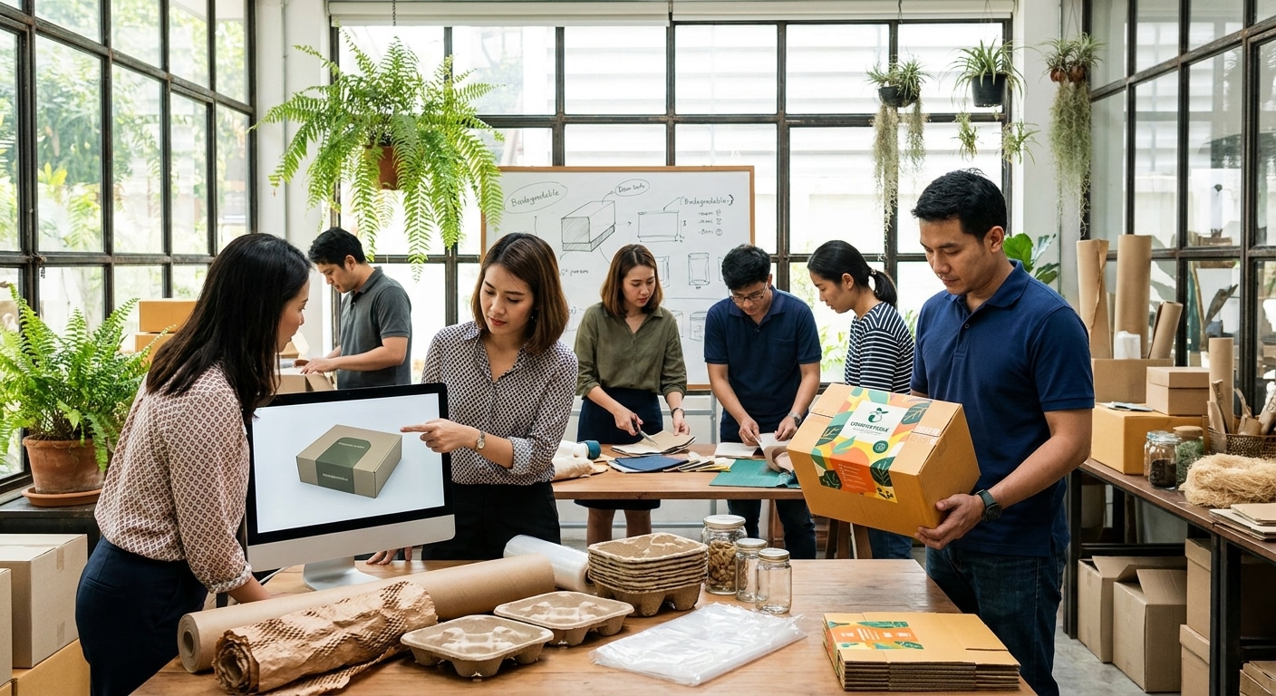 เทรนด์สิ่งพิมพ์ 2026: แพ็กเกจจิ้งรักษ์โลก โอกาสทองของ SME - 2026-eco-friendly-packaging-trend