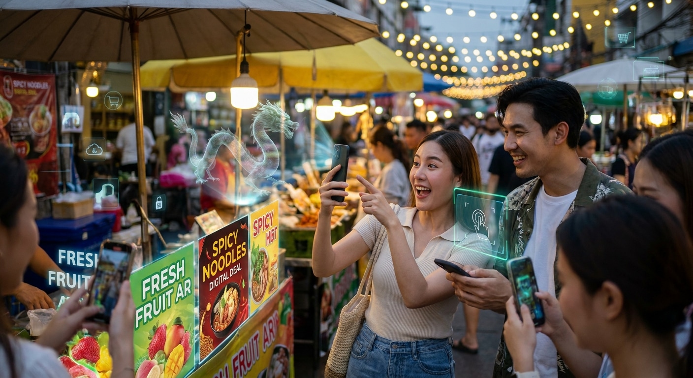 เทรนด์ 2027: ป้ายไวนิลและสติ๊กเกอร์ผสาน AR กระตุ้นยอดขาย - ar-printing-trend-sme-2027