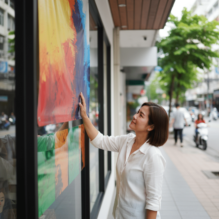 เคล็ดลับยืดอายุป้ายไวนิลและสติ๊กเกอร์หน้าร้านให้สีสดนาน