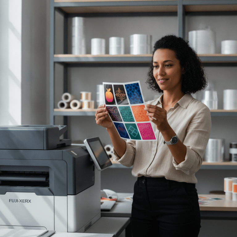 เจาะลึกเครื่องพิมพ์ Fuji Xerox ทำไมสีสติ๊กเกอร์ถึงสด คมชัด?