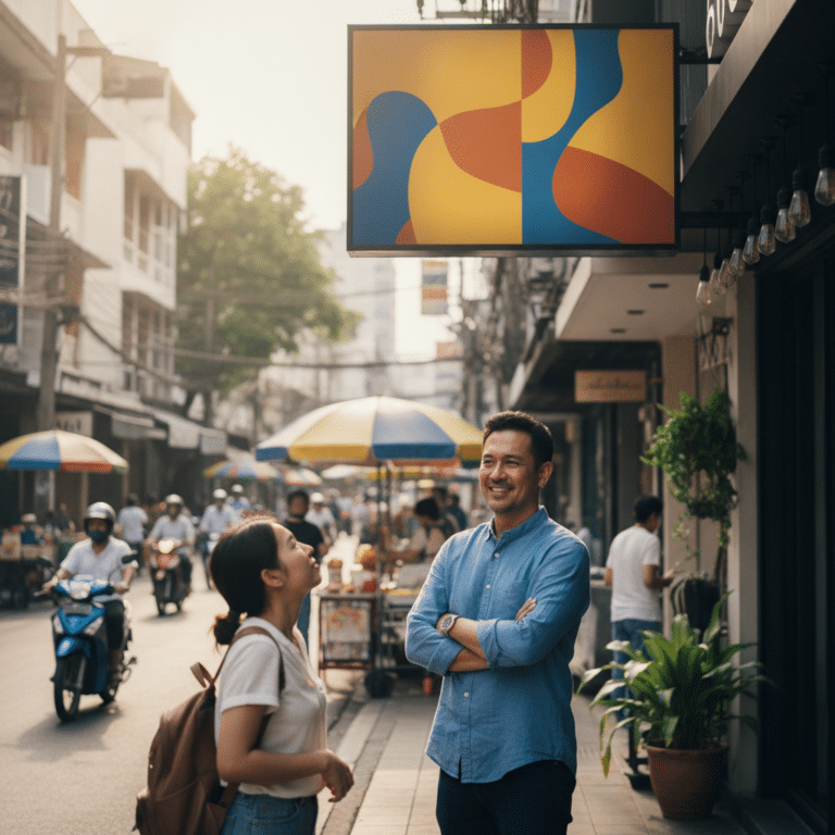 เทคนิคออกแบบป้ายไวนิลหน้าร้าน ให้สะดุดตาลูกค้าใน 3 วินาที