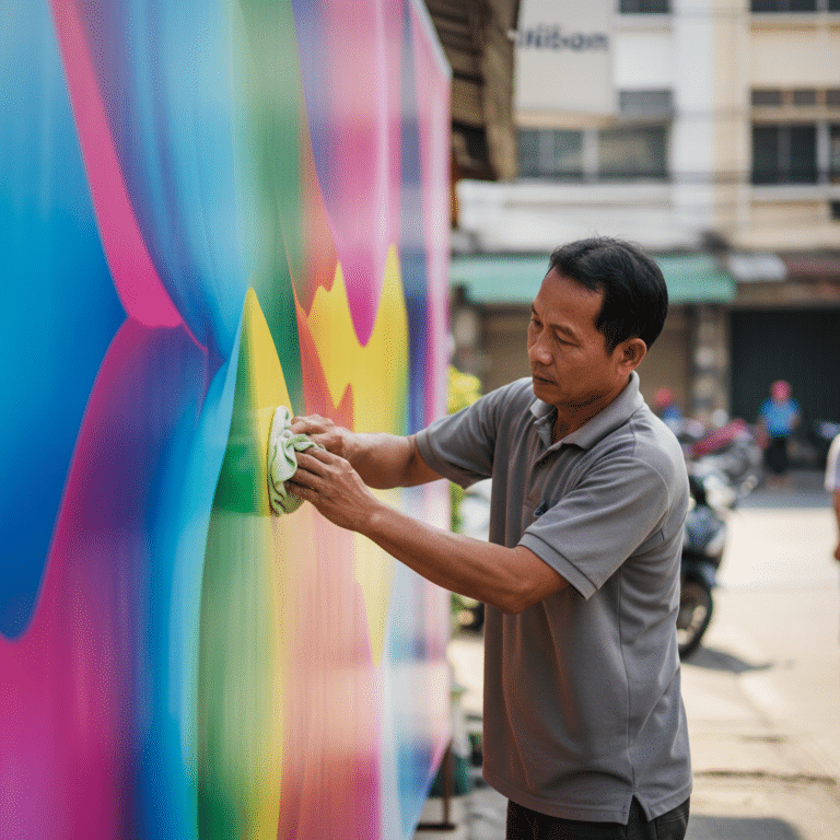 ยืดอายุงานพิมพ์! ทริคดูแลป้ายไวนิลให้สีสดทนแดด