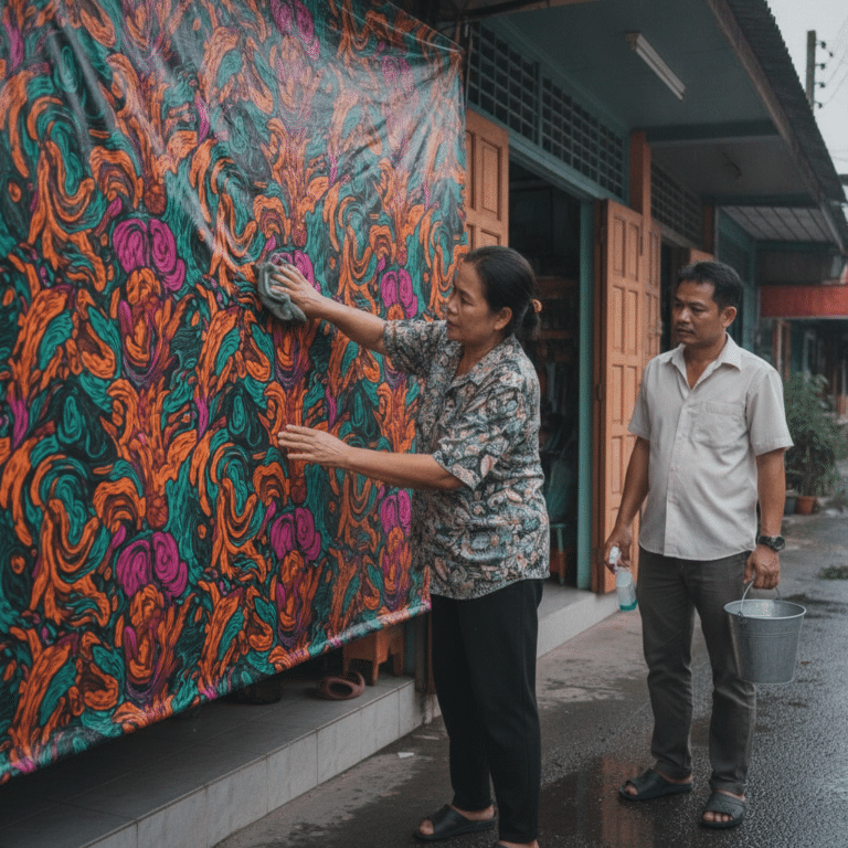 เคล็ดลับดูแลป้ายไวนิลหน้าร้าน ให้สีสดทนทาน รับหน้าฝน