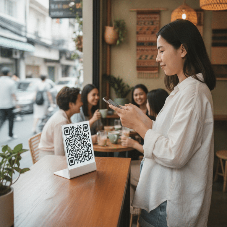 ป้าย QR Code หน้าร้าน: เทคนิคดึงลูกค้าออฟไลน์สู่ออนไลน์