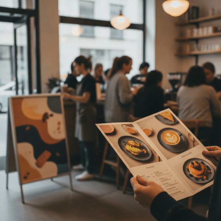 ทริคออกแบบเมนูอาหาร-ป้ายสแตนดี้ กระตุ้นยอดขายร้านคาเฟ่