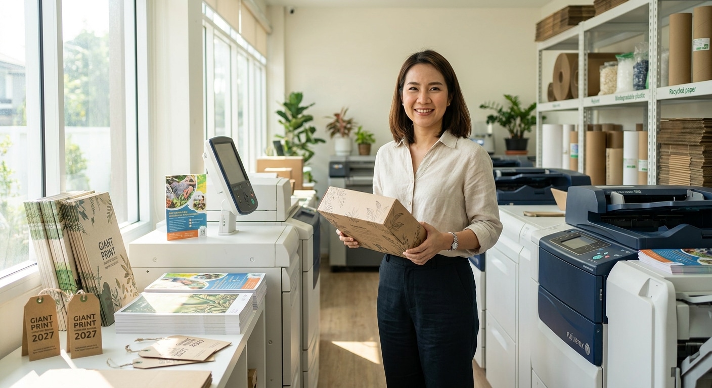 เจาะเทรนด์สิ่งพิมพ์รักษ์โลก 2027 สร้างแบรนด์ SME ให้ปัง - eco-friendly-printing-trends-2027