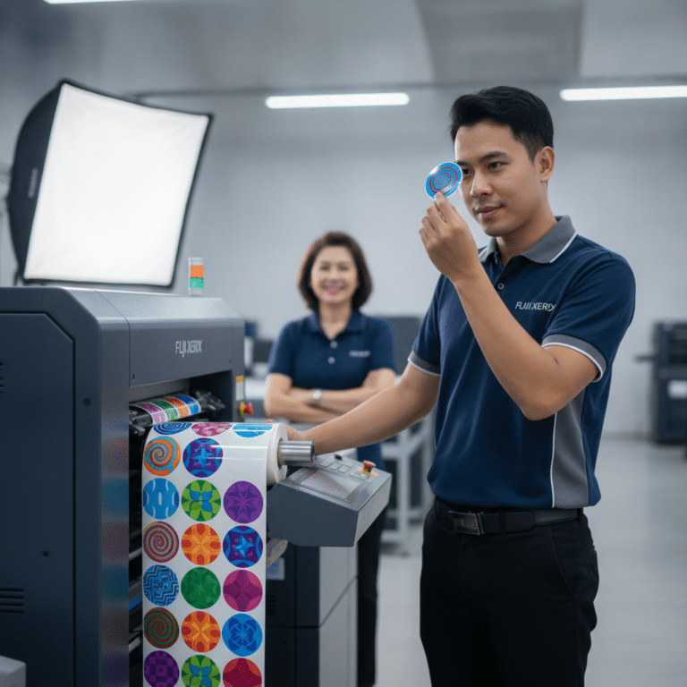 เทคโนโลยี Fuji Xerox พิมพ์สติ๊กเกอร์สีสด ยกระดับแบรนด์ SME