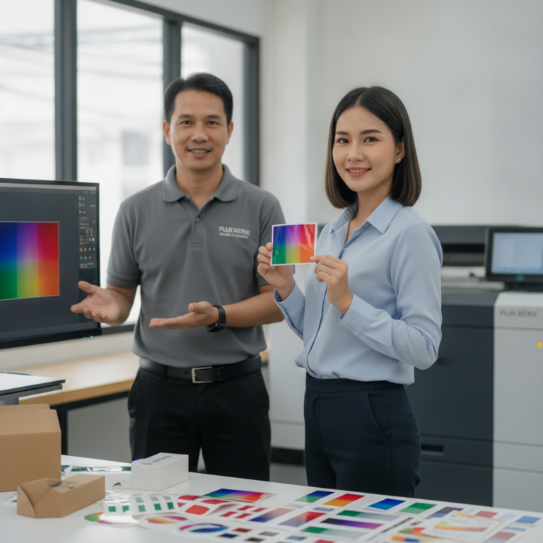 เจาะลึกเทคโนโลยี Fuji Xerox พิมพ์ฉลากสีสด ไม่เพี้ยน