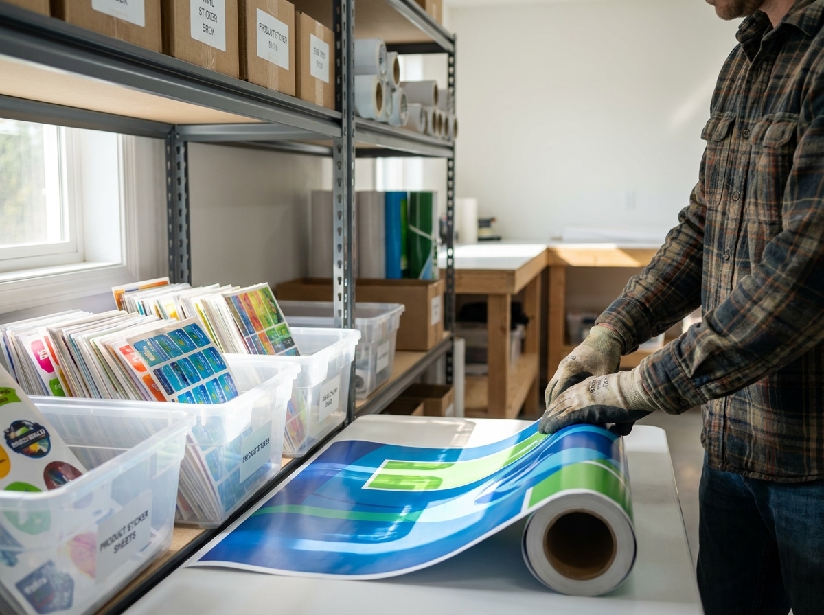 วิธีเก็บสติ๊กเกอร์และป้ายไวนิลให้สีสดกาวแน่น ทนทาน - how-to-store-stickers-vinyls