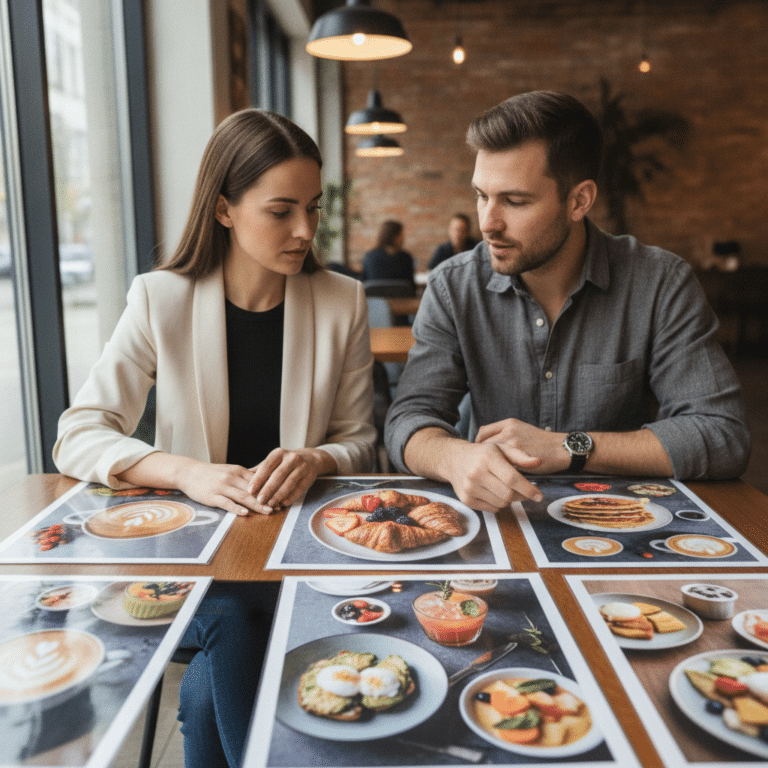 จิตวิทยาออกแบบเมนูอาหาร พิมพ์ยังไงให้อัปยอดขายร้านคาเฟ่