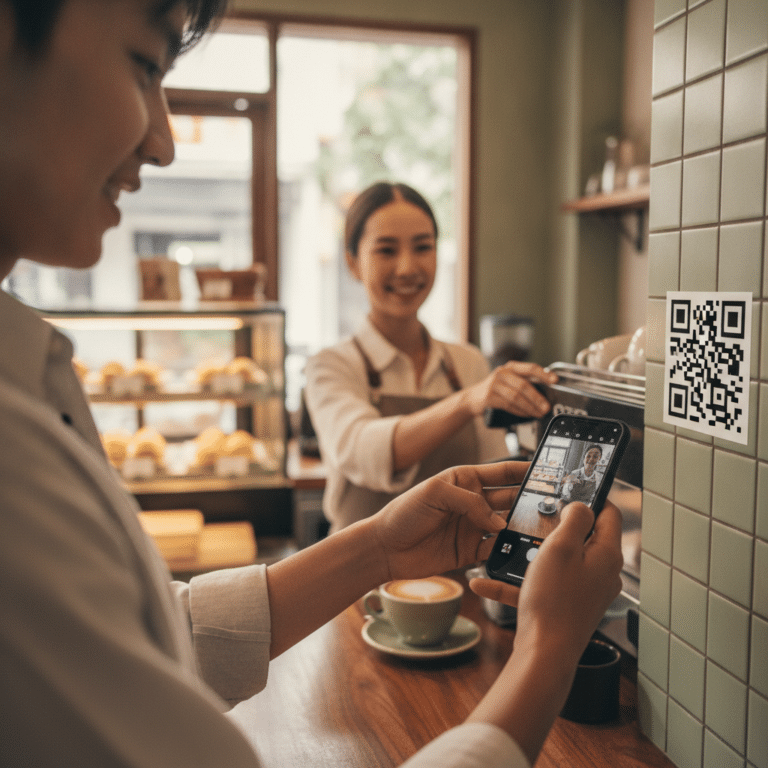 การตลาด O2O: ป้ายและสติ๊กเกอร์ QR Code ช่วยเพิ่มยอดขาย
