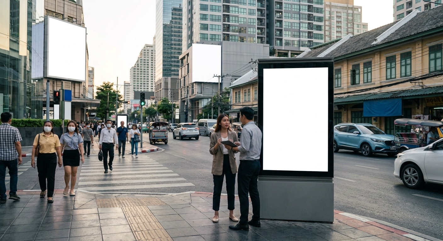 วิเคราะห์เทรนด์ป้ายโฆษณา 2027 ดึงดูดลูกค้าออฟไลน์ - signage-trends-offline-marketing