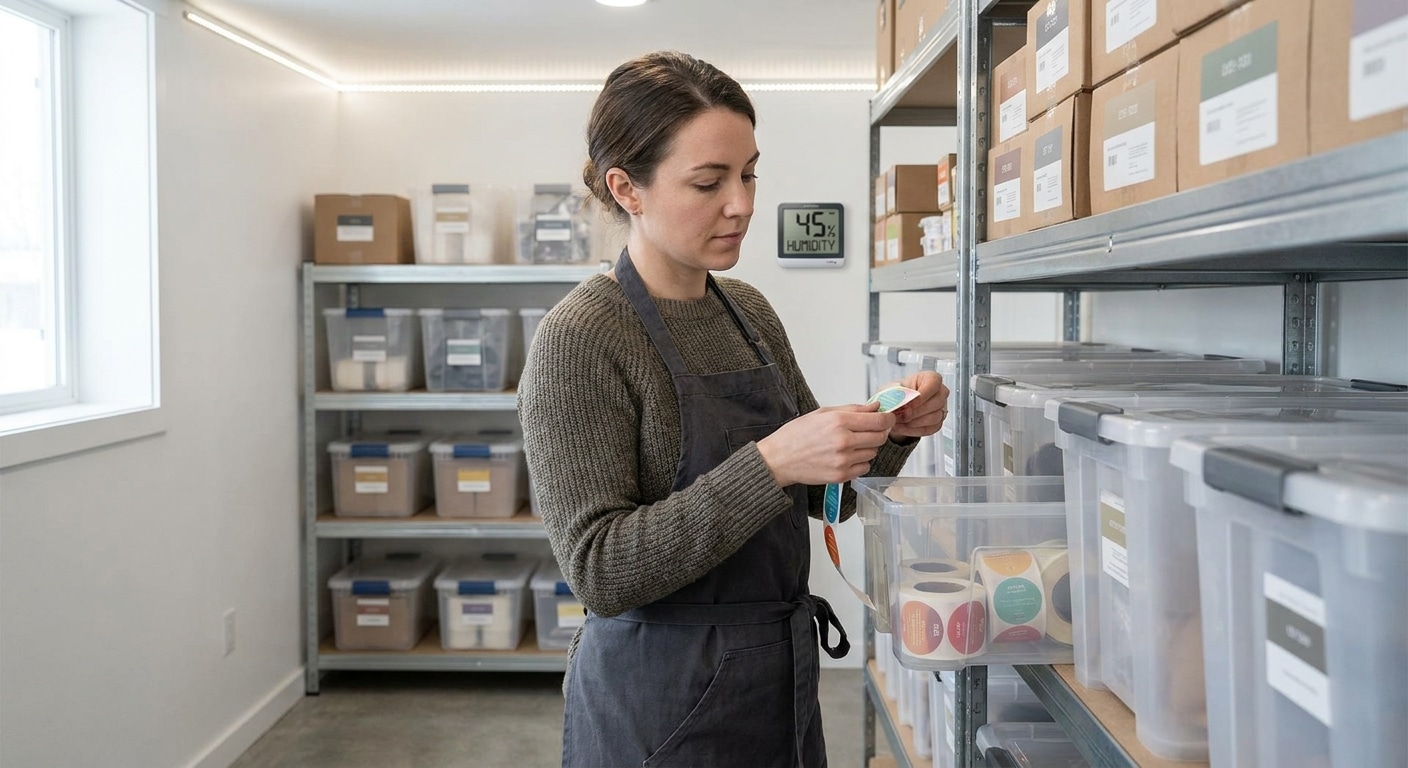 วิธีเก็บรักษาสติ๊กเกอร์ฉลากสินค้า ให้กาวเหนียวหนึบทนนาน - sticker-label-storage-tips