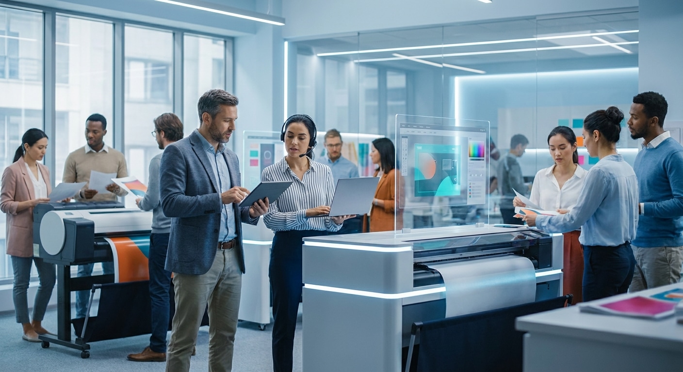 เทรนด์ออกแบบสิ่งพิมพ์ด้วย AI ปี 2027 พลิกโฉมวงการ SME - ai-design-printing-trends