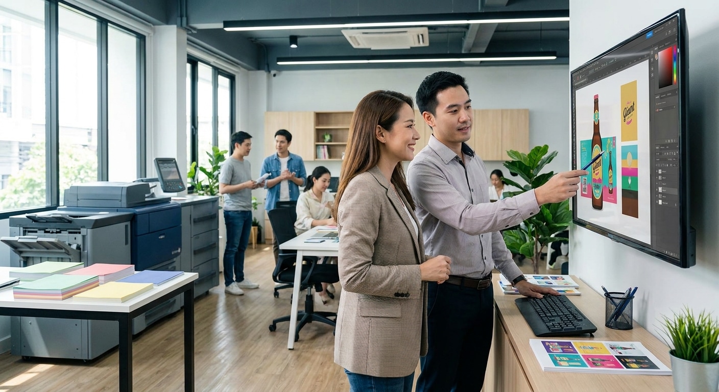 เจาะเทรนด์ AI วงการสิ่งพิมพ์: อนาคตออกแบบป้ายและฉลาก - ai-printing-design-future-trends