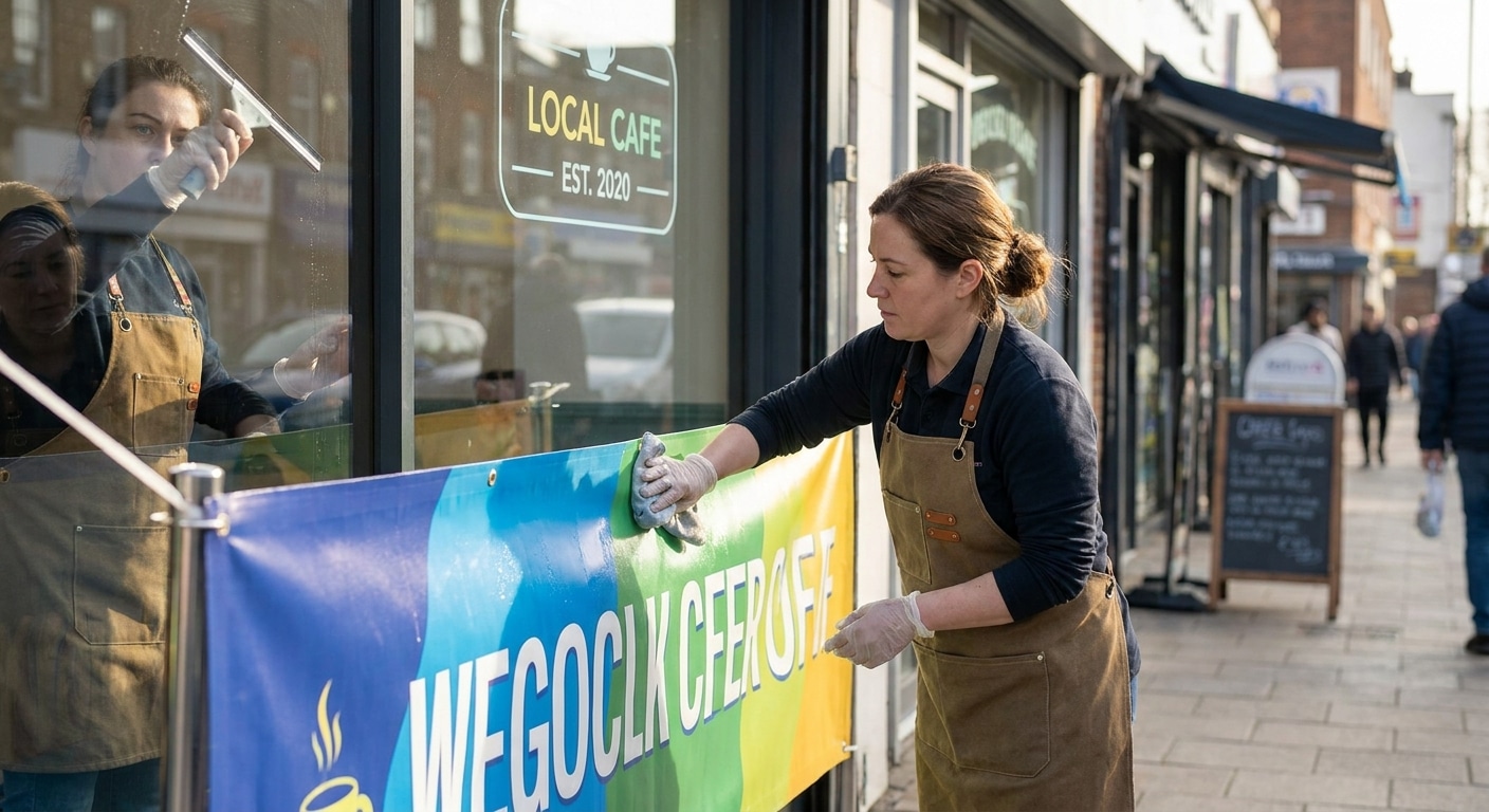 เทคนิคดูแลป้ายไวนิลและสติ๊กเกอร์หน้าร้านให้สีสดทนนาน - care-vinyl-banner-sticker