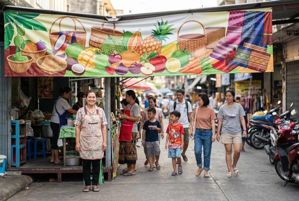 5 ทริคออกแบบป้ายไวนิลหน้าร้าน ดึงดูดลูกค้า ยอดขายพุ่ง! - design-storefront-vinyl-banner-tips