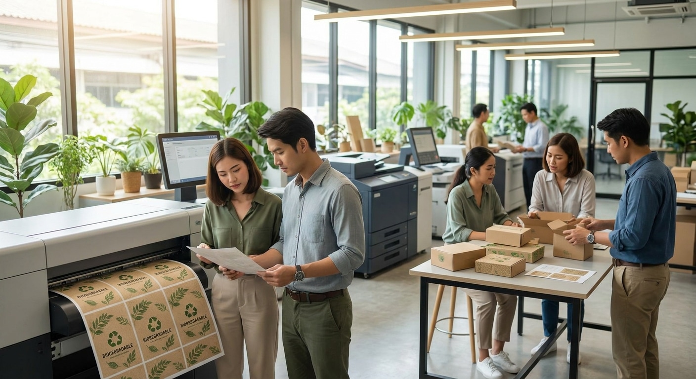 เทรนด์พิมพ์ฉลากสินค้า 2027 วัสดุรักษ์โลกดันยอดขายโต - eco-label-packaging-trends-2027