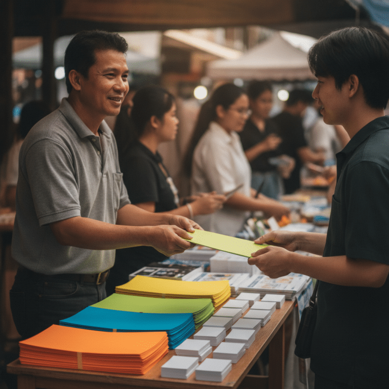 การตลาดออฟไลน์ยังเวิร์ก! ทริคใช้นามบัตรและใบปลิวเพิ่มยอด