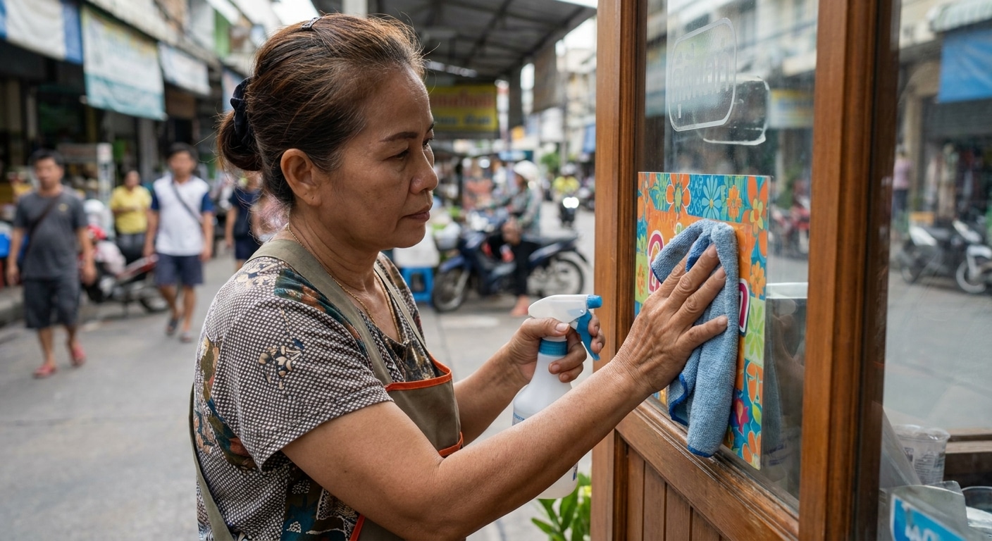 วิธีดูแลป้ายไวนิลและสติ๊กเกอร์ให้สีสด ทนแดดได้นานขึ้น - outdoor-signage-maintenance-tips