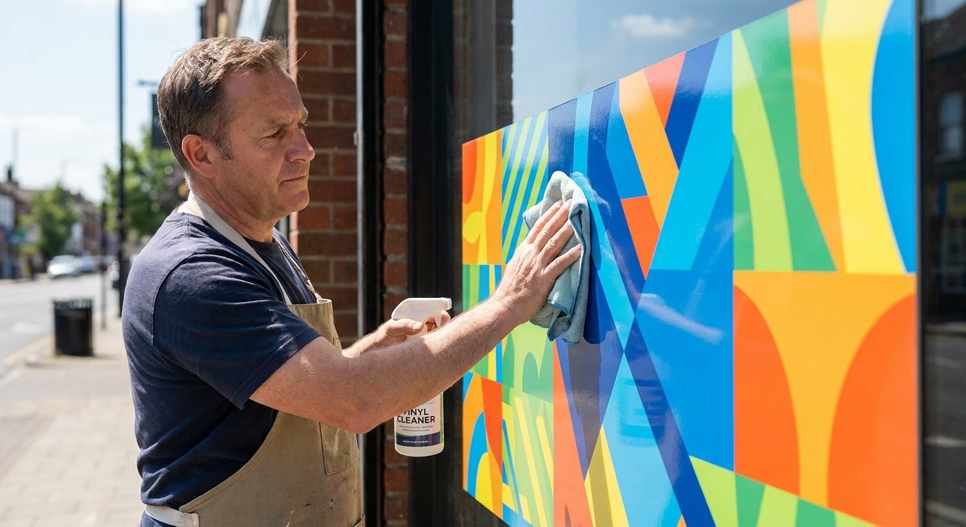วิธีดูแลป้ายไวนิลหน้าร้านให้สีสด ทนแดดทนฝน ไม่ซีดไว - outdoor-vinyl-sign-maintenance