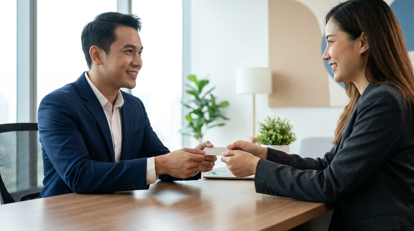 5 ทริกออกแบบนามบัตรให้ดูโปร ลูกค้ารับแล้วประทับใจทันที - professional-business-card-design-tips