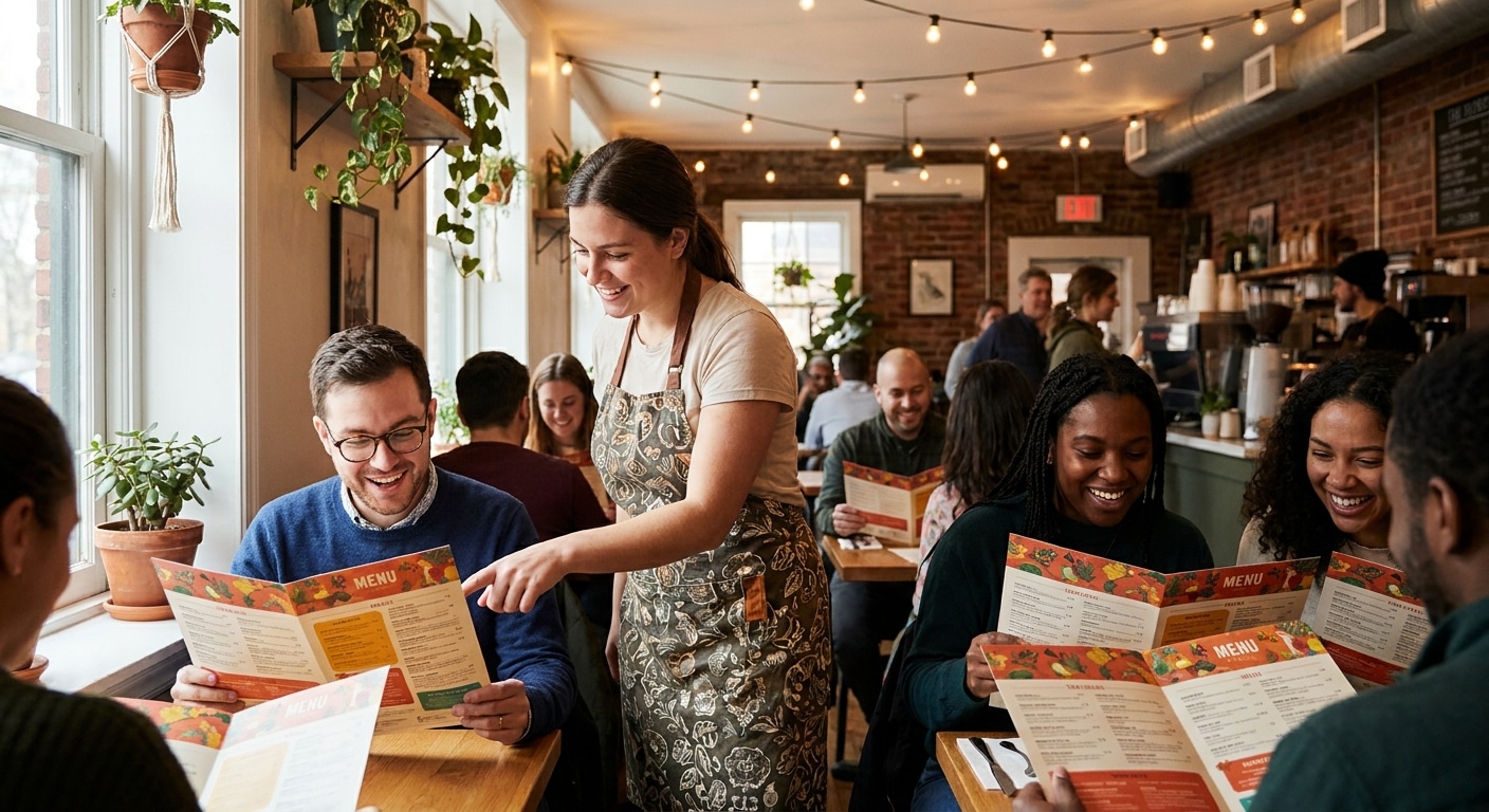 เคล็ดลับออกแบบเมนูร้านอาหาร ใช้จิตวิทยาสีเพิ่มยอดขาย - restaurant-menu-design-psychology