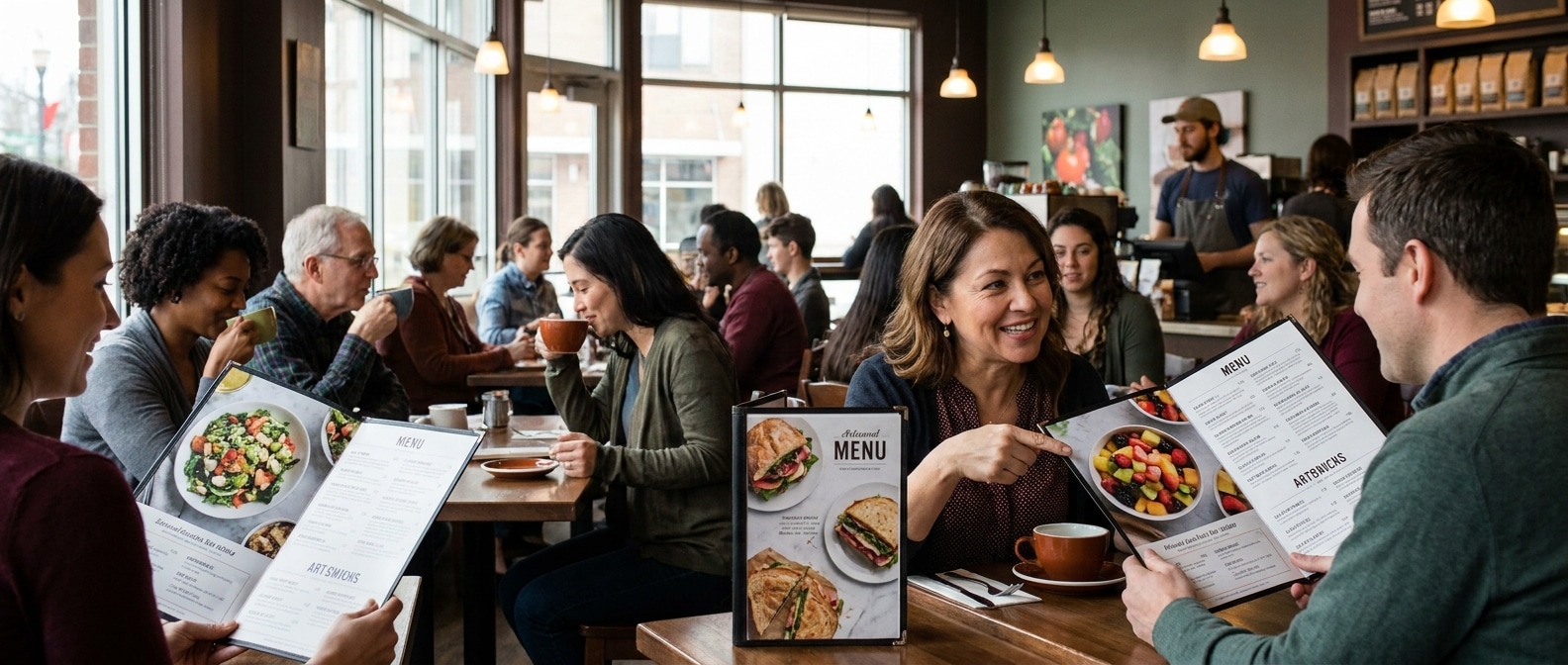 จิตวิทยาออกแบบเมนูอาหาร เคล็ดลับเพิ่มยอดขายให้ร้านอาหาร - restaurant-menu-design-tips