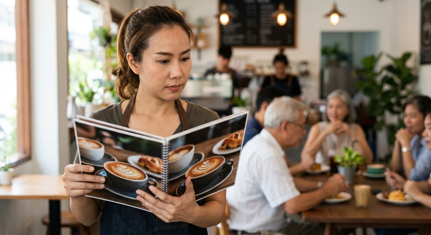 จิตวิทยาออกแบบเมนูอาหาร พิมพ์ยังไงให้ลูกค้าสั่งเพิ่ม - restaurant-menu-design-tips