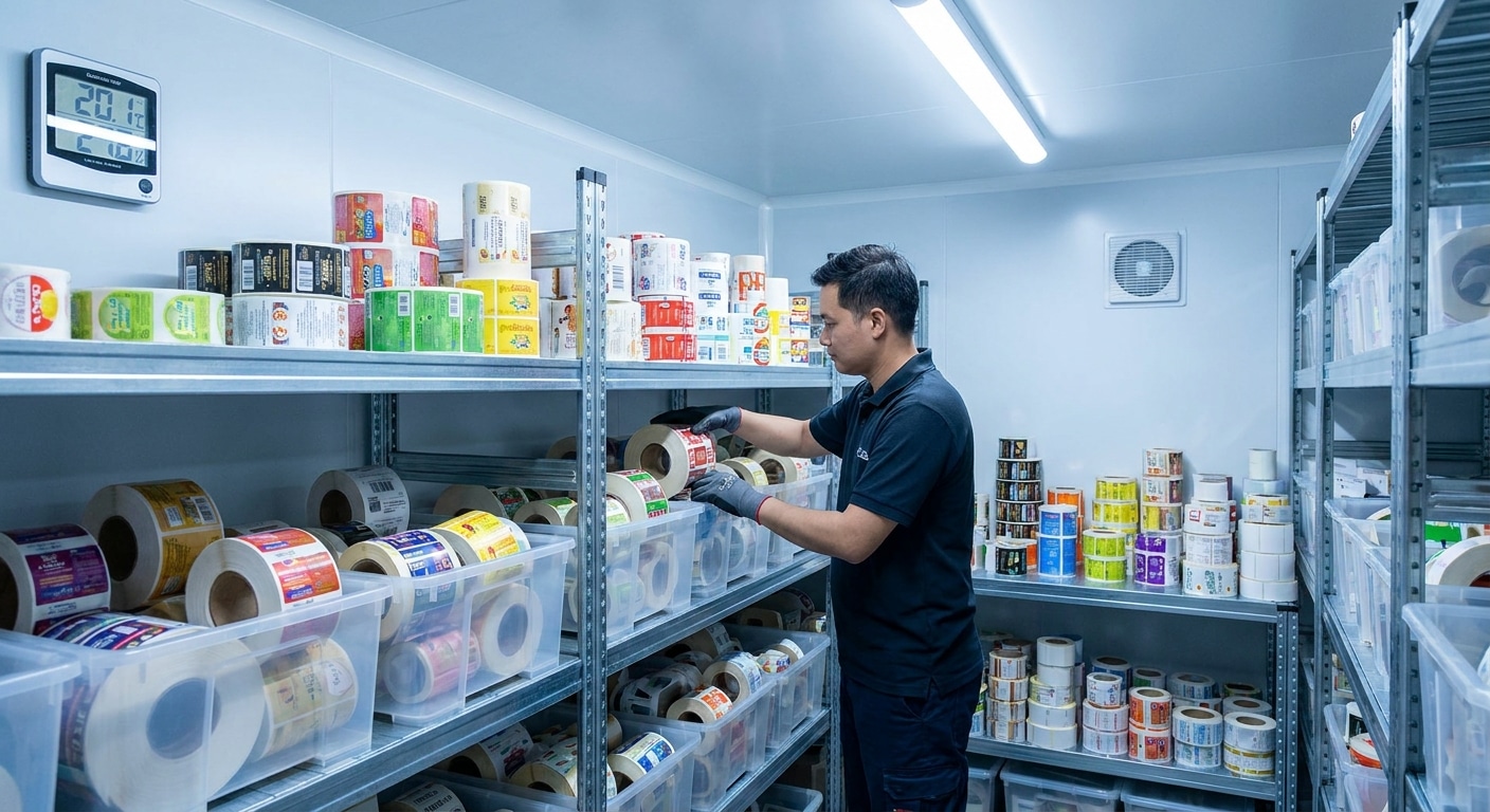 วิธีเก็บรักษาสติ๊กเกอร์ฉลากสินค้า กาวไม่เสื่อม สีไม่ซีด - sticker-label-storage-tips