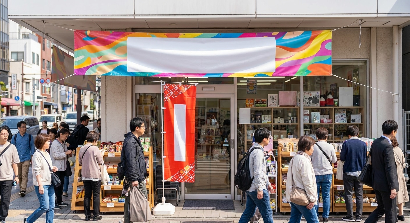 ดึงลูกค้าหน้าร้านด้วยป้ายไวนิลและธงญี่ปุ่น เพิ่มยอดขาย SME - vinyl-banner-offline-marketing-sme