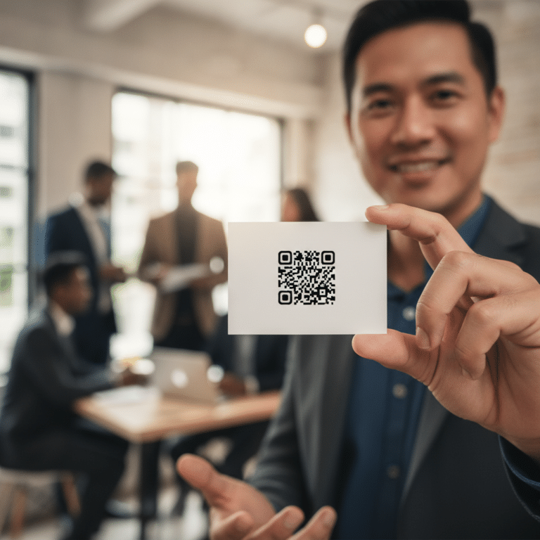 นามบัตรยุคใหม่ ใส่ QR Code อย่างไรให้สแกนติดง่าย ดูโปร