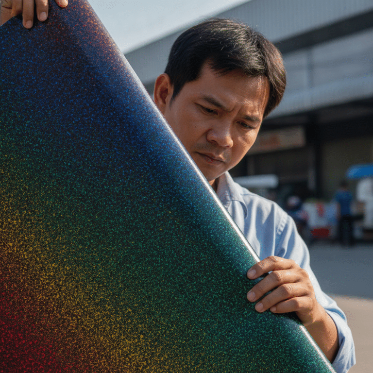 เทคนิคเลือกวัสดุป้ายไวนิลให้ทนแดดทนฝน สีสดไม่ซีดจาง