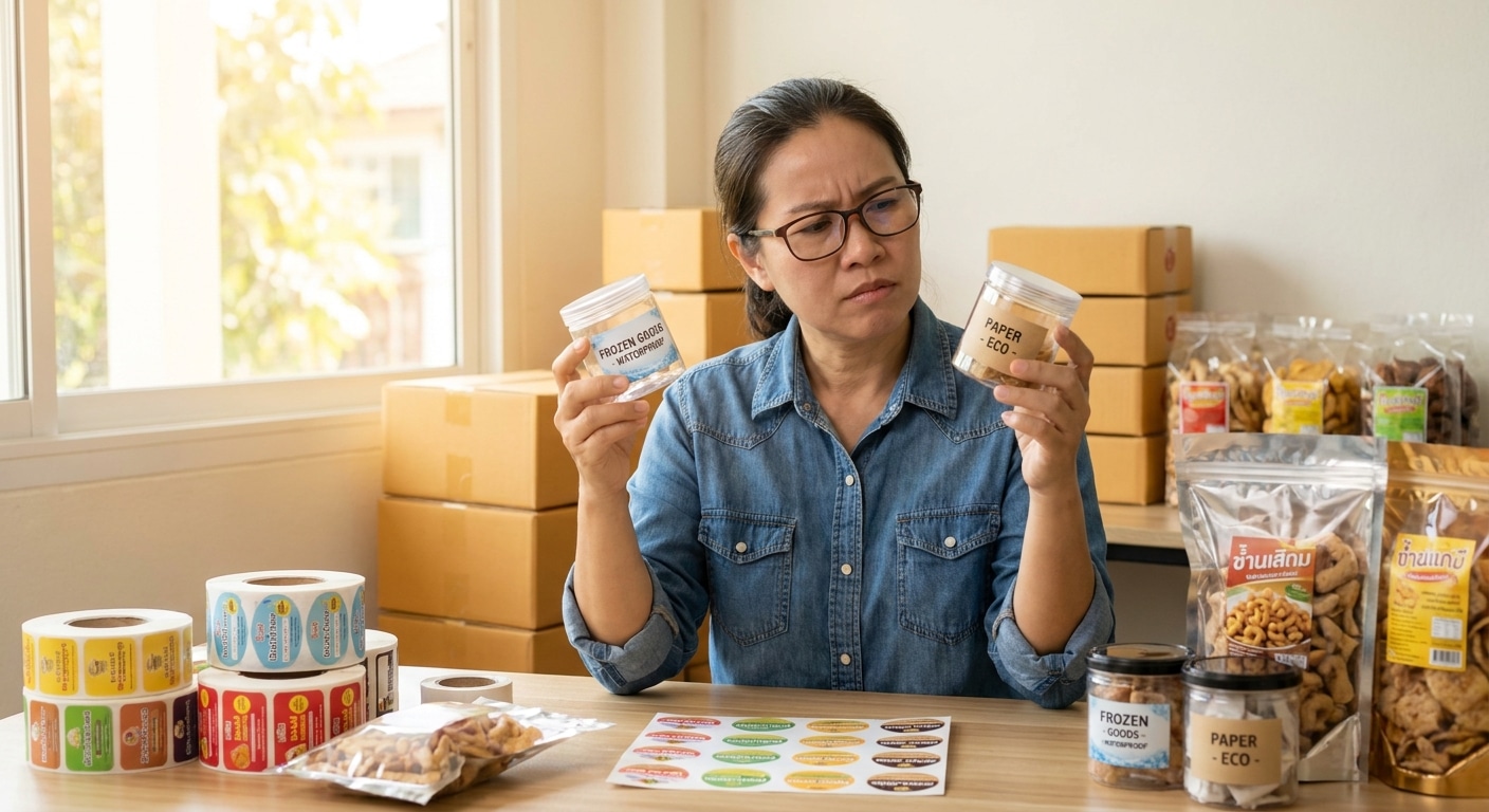 เทคนิคเลือกสติ๊กเกอร์ติดฉลากสินค้า ให้เหมาะกับบรรจุภัณฑ์ - choose-right-packaging-sticker