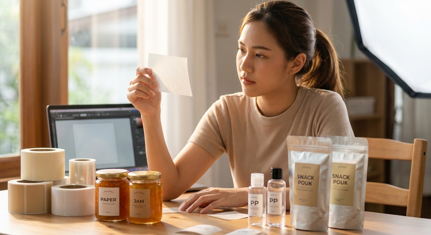 เลือกสติ๊กเกอร์ฉลากสินค้าให้เป๊ะ PP, PVC หรือกระดาษ? - choose-sticker-material-labels