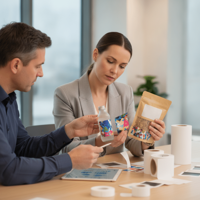เลือกสติ๊กเกอร์ฉลากสินค้าให้เป๊ะ! PP กันน้ำ vs กระดาษ
