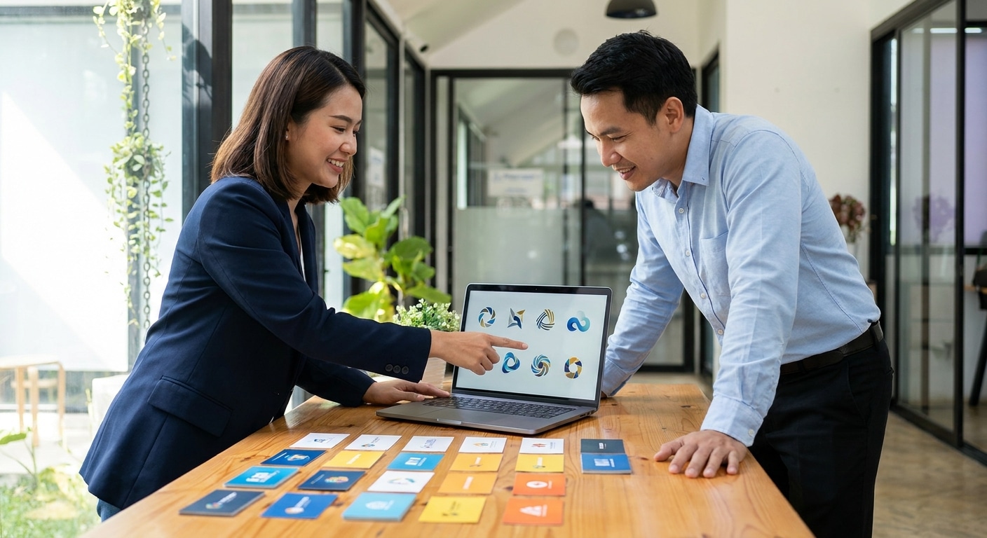 สร้างแบรนด์ SME ให้ดูโปร! เทคนิคออกแบบโลโก้และนามบัตร - design-logo-business-card-tips