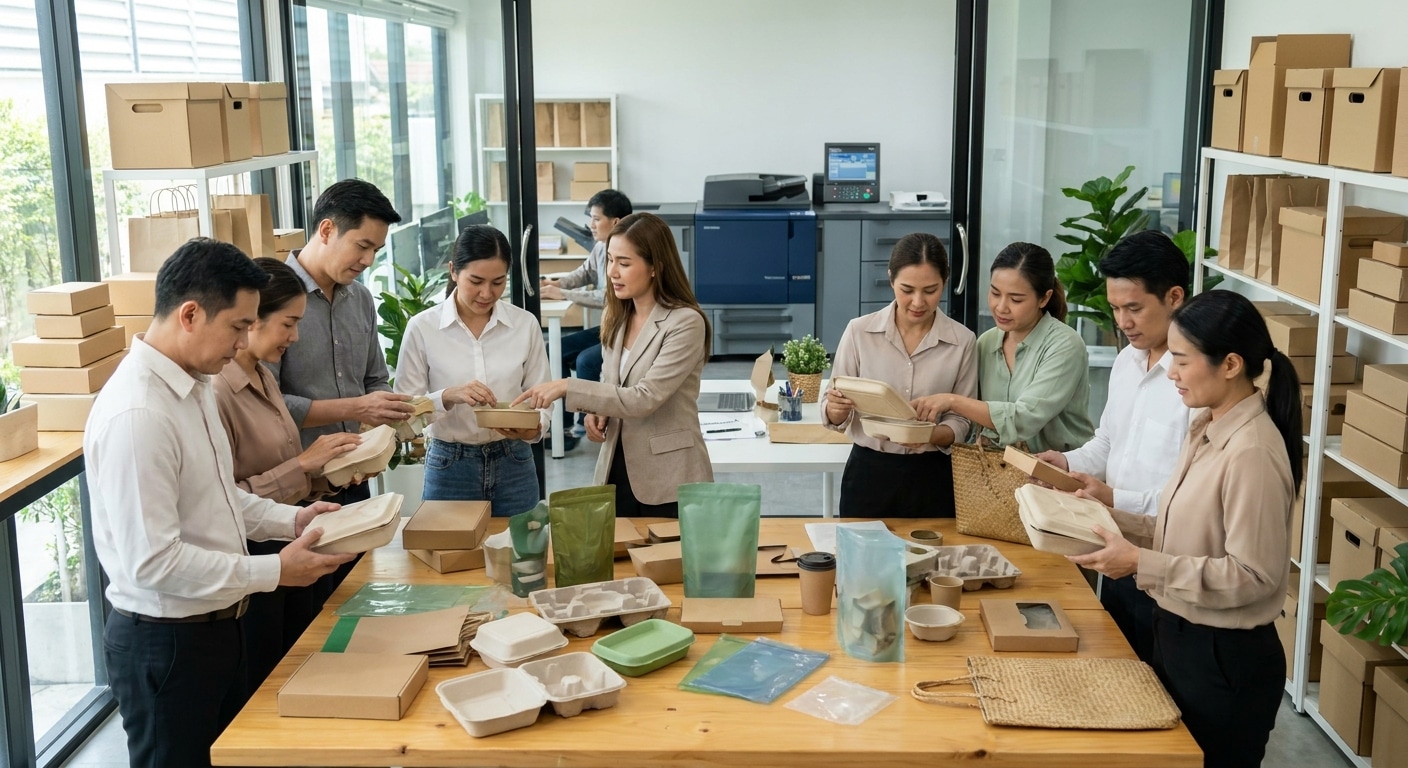 เทรนด์สิ่งพิมพ์รักษ์โลก 2027 อนาคตบรรจุภัณฑ์ที่ SME ต้องรู้ - eco-friendly-printing-trends-2027