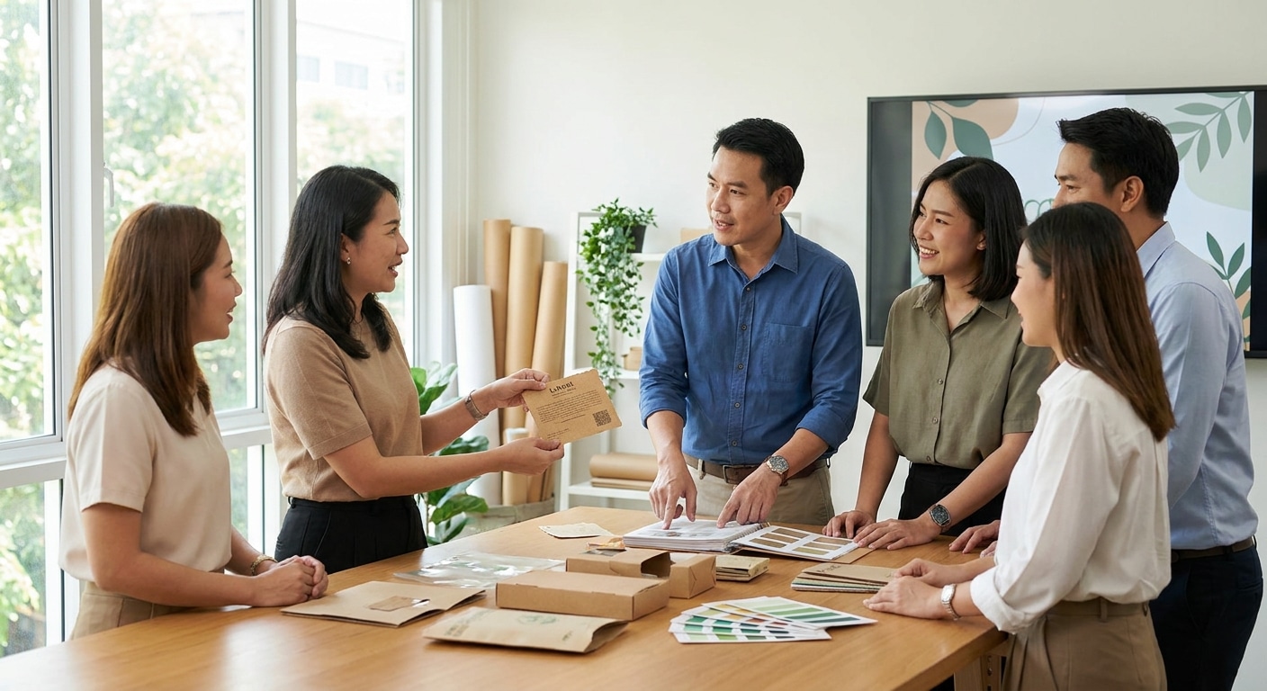 จับเทรนด์สิ่งพิมพ์รักษ์โลก 2027 อนาคตฉลากสินค้า SME ไทย - eco-friendly-printing-trends-2027