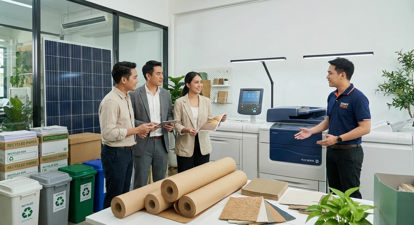 เจาะเทรนด์สิ่งพิมพ์รักษ์โลกปี 2027 ยกระดับแบรนด์ SME ไทย - eco-friendly-printing-trends-2027