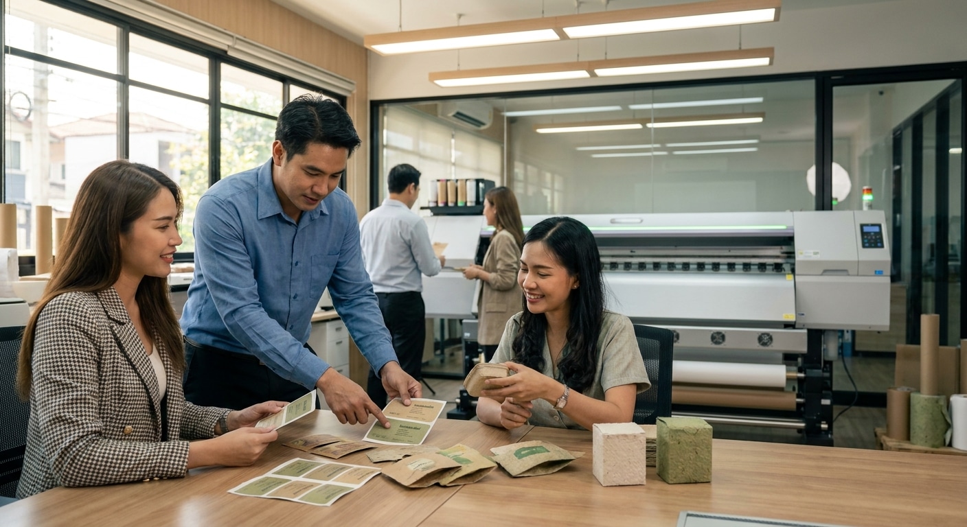 ส่องเทรนด์ฉลากสินค้า 2027 นวัตกรรมสติ๊กเกอร์รักษ์โลกมาแรง - eco-friendly-sticker-trend-2027