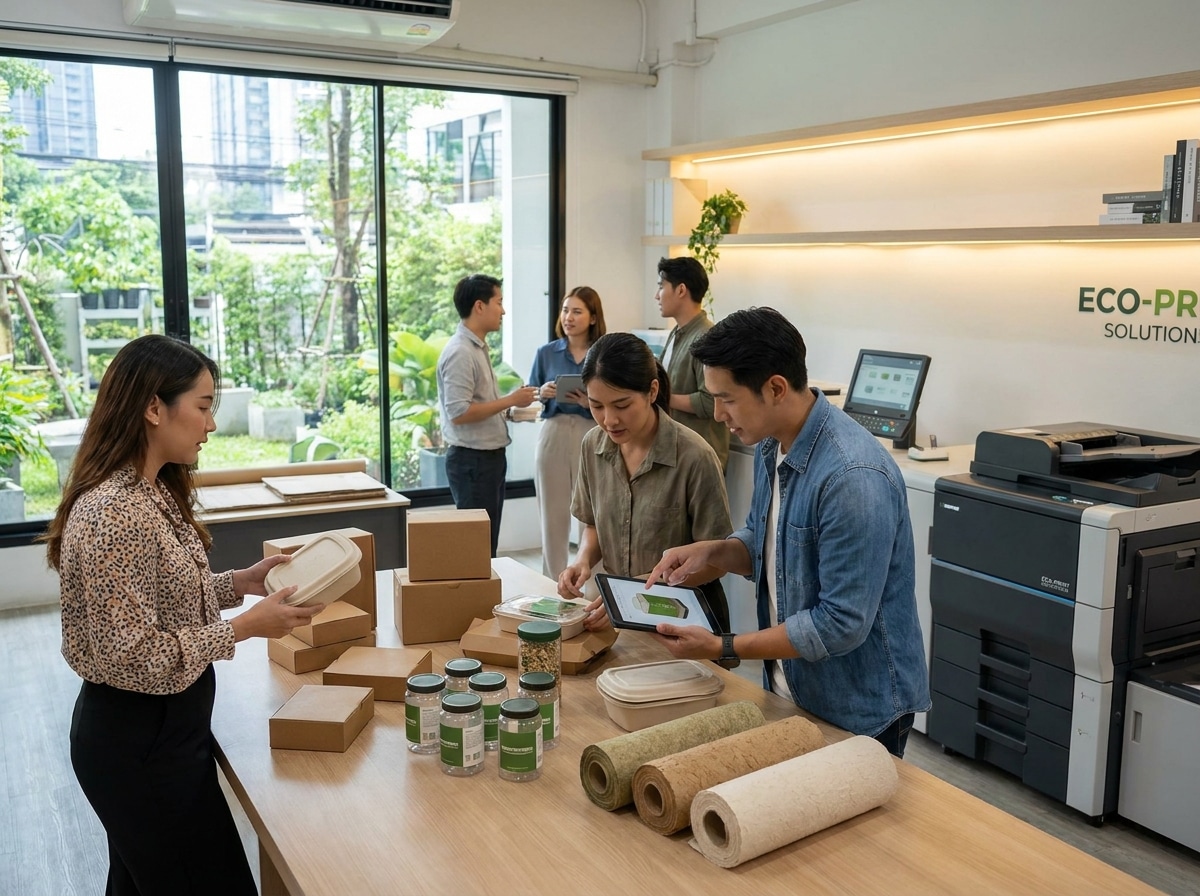 ส่องเทรนด์พิมพ์ฉลากและบรรจุภัณฑ์รักษ์โลกปี 2027 สำหรับ SME - eco-packaging-printing-trends-2027