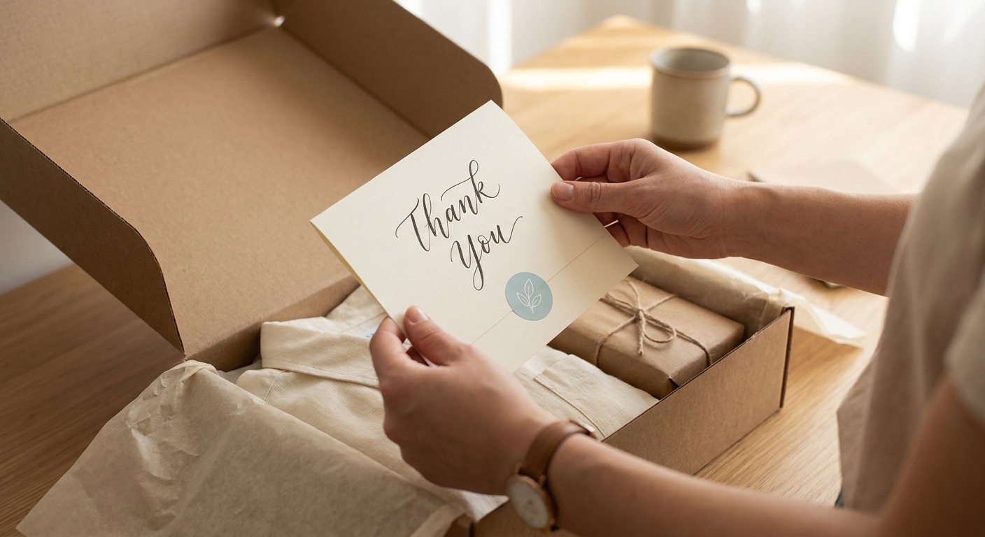 สิ่งพิมพ์กระตุ้นยอดขาย! ทำไมร้านออนไลน์ต้องมีการ์ดขอบคุณ - ecommerce-thank-you-cards