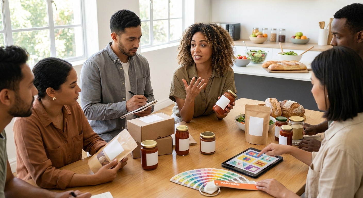 ทริคออกแบบฉลากอาหาร เลือกสีอย่างไรให้ยอดขายปัง - food-label-color-design-tips