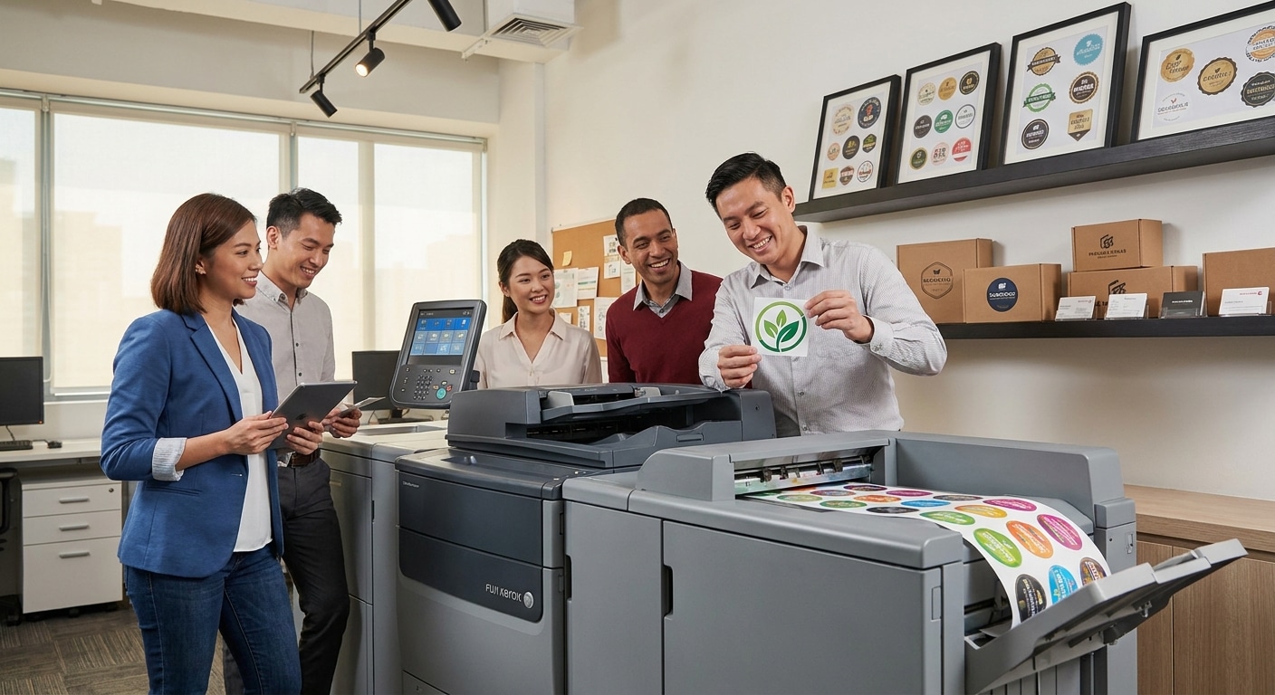 นวัตกรรม Fuji Xerox พิมพ์สติ๊กเกอร์สีสด คมชัด ธุรกิจต้องรู้ - fuji-xerox-printing-technology
